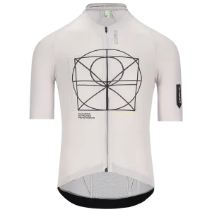 Q36.5 Gregarius Clima Vitruvian Jersey (Šedá) - Pánský cyklistický dres Endorphin Republic Značkový