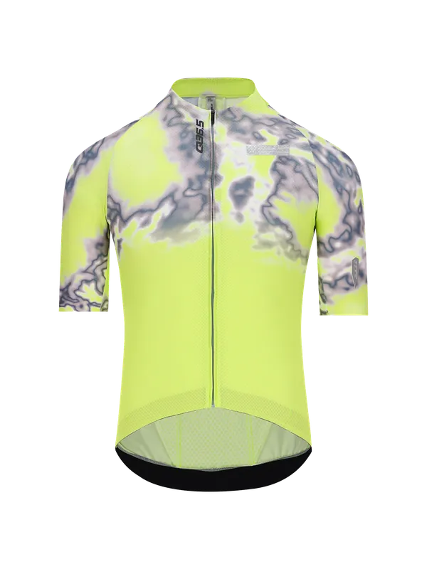 Q36.5 Gregarius Clima Weathermap Jersey Man (Zelená) - Pánský cyklistický dres Endorphin Republic Levný