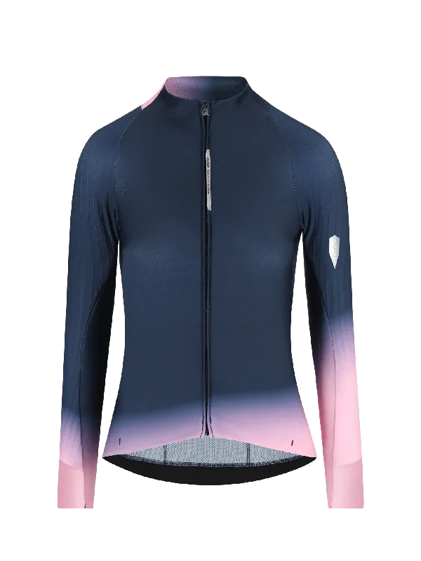 Q36.5 Gregarius Hybrid Collar fade long sleeve (Modrá) - Cyklistický dres Endorphin Republic Cenová Bomba
