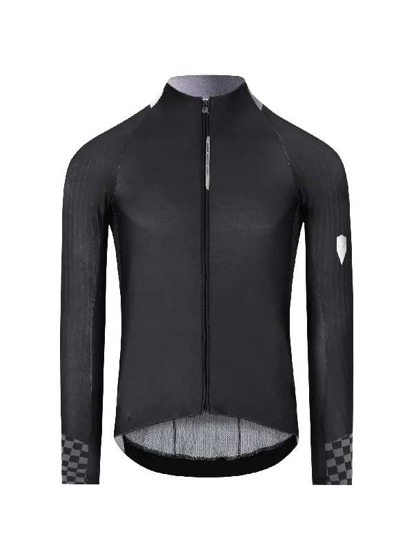 Q36.5 Gregarius Hybrid Collar Fade long sleeve jersey (Černá) - Cyklistický dres Endorphin Republic Nejprodávanější