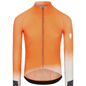 Akční Nabídka Q36.5 Gregarius Hybrid Collar Fade long sleeve jersey (Oranžová) - Cyklistický dres Endorphin Republic