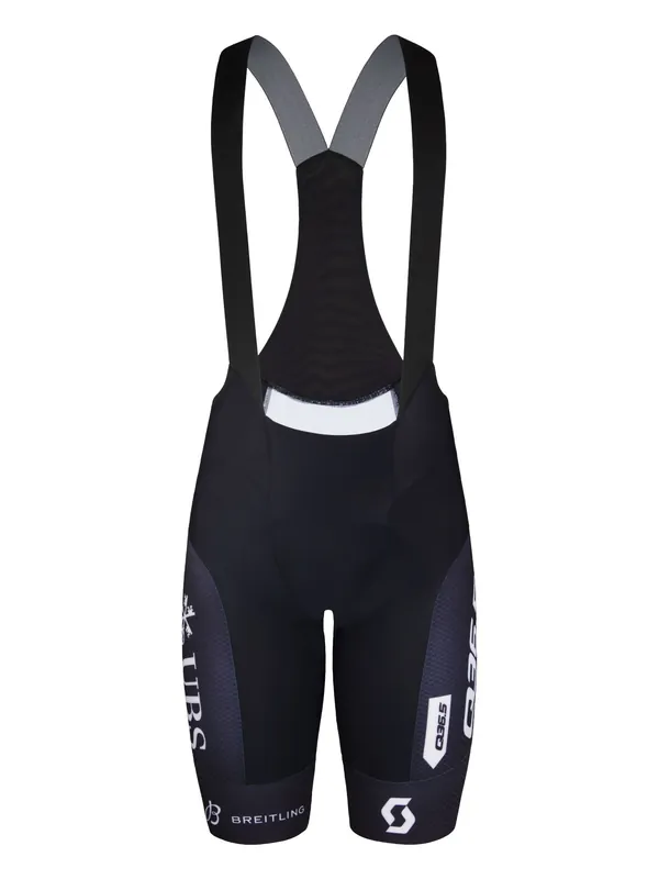Q36.5 Gregarius Pro Cycling Team Bib Shorts (Černá) - Pánské cyklistické kraťasy Endorphin Republic Speciální Cena