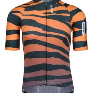 Akční Cena Q36.5 Jersey Short Sleeve (Oranžová) - Pánský cyklistický dres Endorphin Republic
