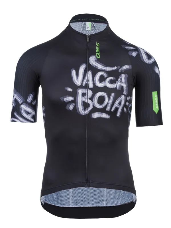 Omezená Nabídka Q36.5 Jersey Short Sleeve R2 (Černá) - Pánský cyklistický dres Endorphin Republic