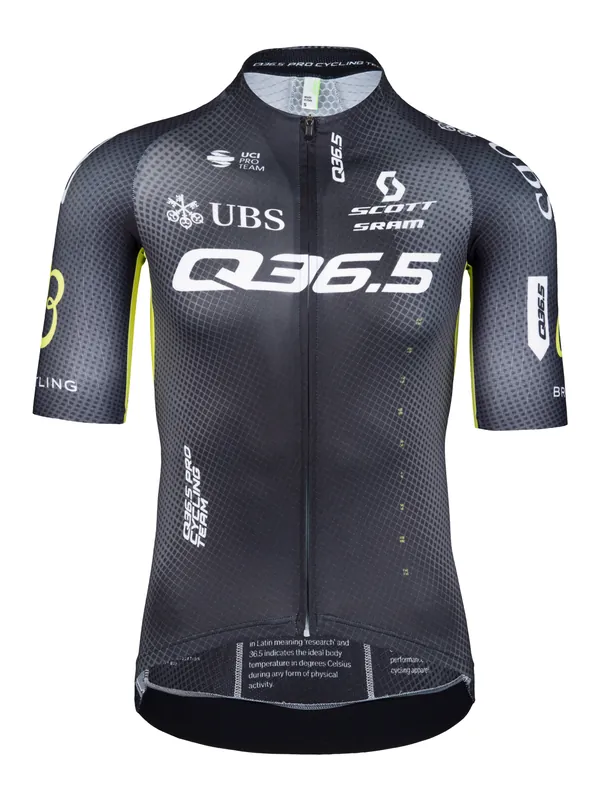 Q36.5 Q36.5 Pro Cycling Jersey (Černá) - Pánský cyklistický dres Endorphin Republic Pouze Dnes