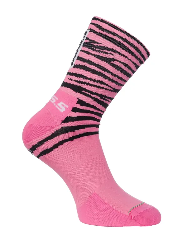 Q.36.5 Ultra Tiger socks (Fialová) - Cyklistické ponožky Endorphin Republic Novinka