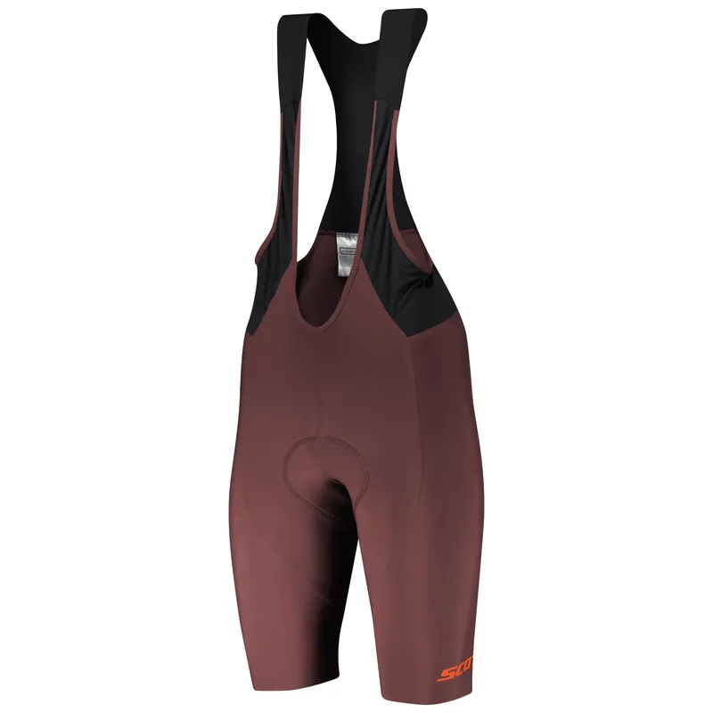 SCOTT RC Premium ++++ (Tmavě červená) - Pánské cyklistické kraťasy s kšandami Endorphin Republic Vysoce Kvalitní