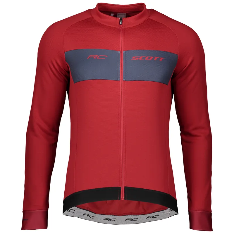 Scott Shirt RC Warm l/s (Červená) - Pánské cyklistické tričko Endorphin Republic Akční Nabídka