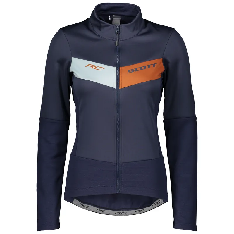 Pouze Dnes Scott Jacket RC Warm Hybrid WB (Modrá) - Dámská zimní cyklistická bunda Endorphin Republic