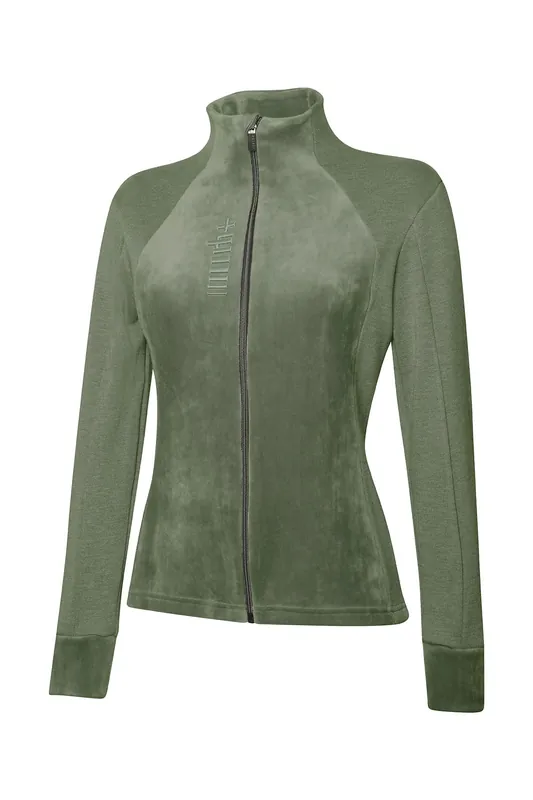 RH+ ICE FULL ZIP W SWEATER (Zelená) - Dámská mikina Endorphin Republic Značkový