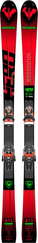 Zlevněný Rossignol Hero Athlete SL 150 R22 (RALAI02) (Červená) - Sjezdové lyže bez vázání Endorphin Republic