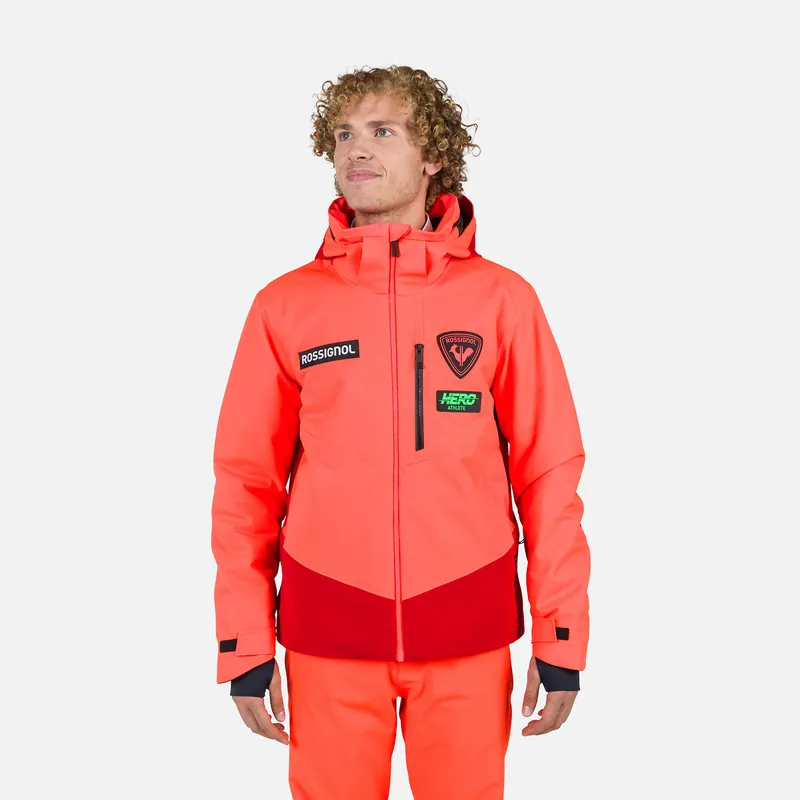 Sezónní Sleva Rossignol HERO BLACKSIDE JKT (Červená) - Pánská bunda Endorphin Republic
