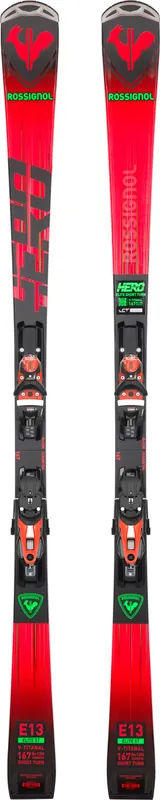 Rossignol HERO ELITE ST TI KONECT + NX 12 K GW B80 BLK HOT RED / RALPH01 + FCLCN03 (Černá) - Sjezdové lyže s vázáním Endorphin Republic Ověřený