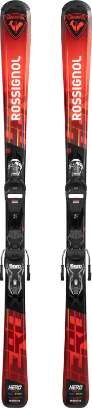 Rossignol HERO JR 130-150 XPRESS JR + XPRESS 7 GW B83 / RANJY03+FCJD050 (Černá) - Dětské sjezdové lyže s vázáním Endorphin Republic Horká Nabídka