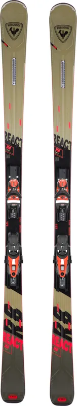 Rossignol React 8 C.A.M. Konect (RALLK01) (Černá) - Sjezdové lyže s vázáním Endorphin Republic Nová Kolekce