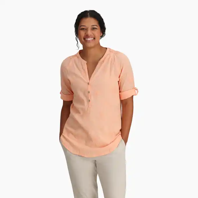Tovární Cena Royal Robbins Oasis Tunic II 3/4 Sleeve (Purpurová) - Dámská halenka Endorphin Republic