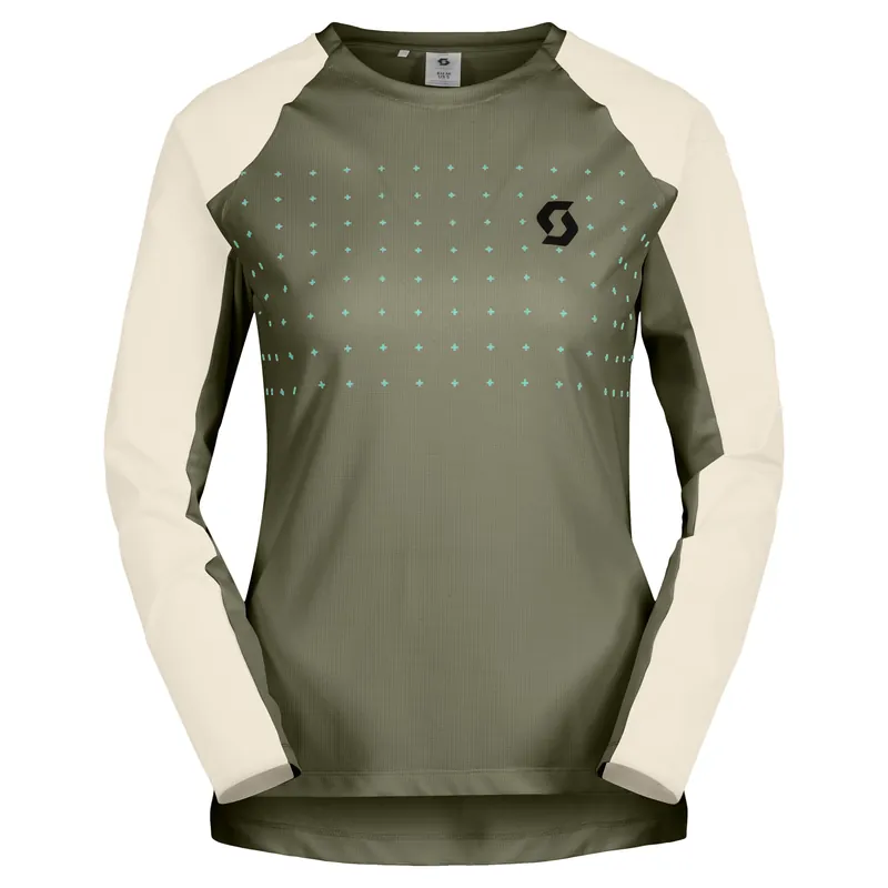 Výhodná Nabídka SCOTT Tee W‘s Trail Vertic Pro LS (Zelená) - Dámské cyklistické triko Endorphin Republic