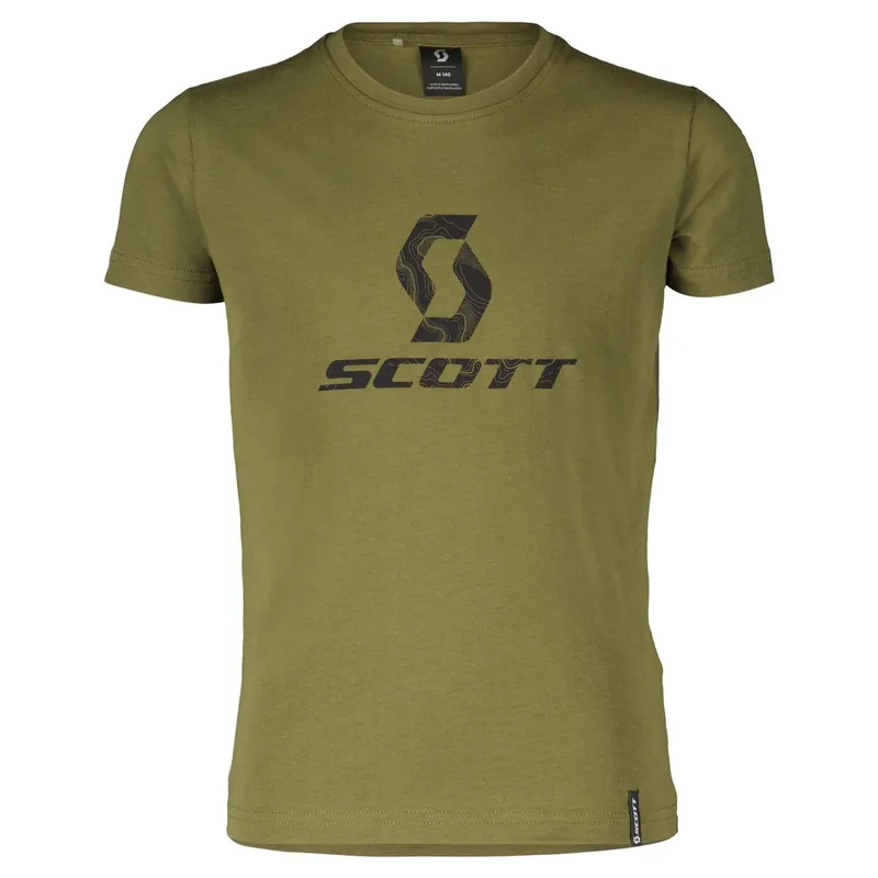 Scott 10 Icon SS (Olivová) - Dětské tričko s krátkým rukávem Endorphin Republic Omezená Nabídka