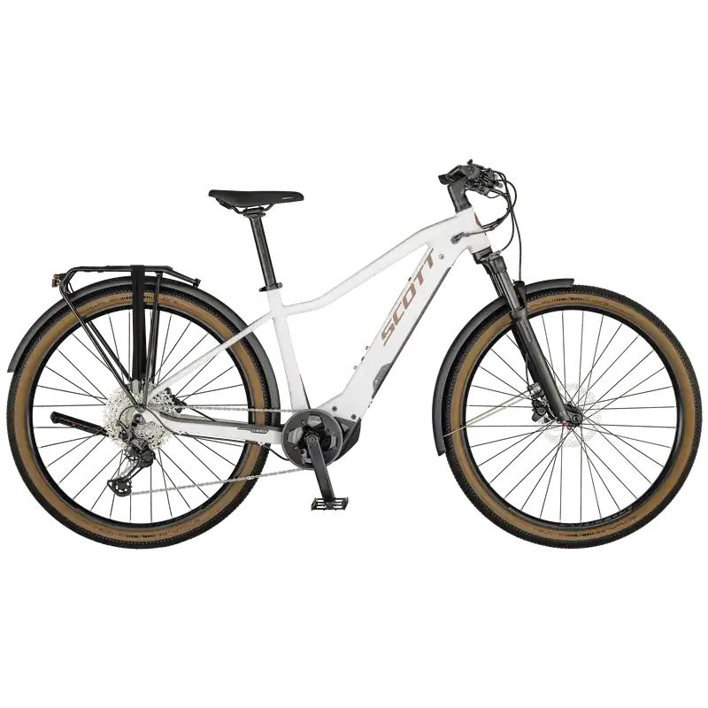 SCOTT Axis eRIDE 10 Lady - Dámské trekové městské elektrokolo Endorphin Republic Oblíbený
