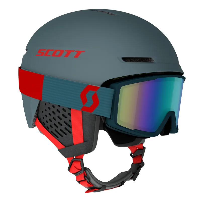 Scott Track + Factor Pro (Zelená) - Lyžařská helma s brýlemi Endorphin Republic Expresní Doručení