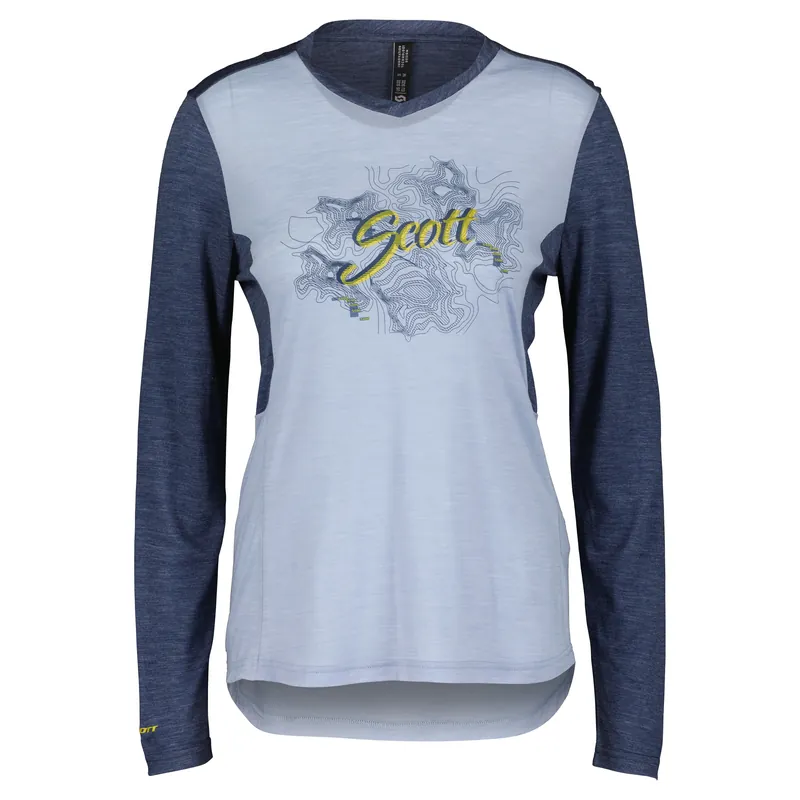 Objednat Nyní Scott Defined Merino LS (Modrá) - Dámské třičko Endorphin Republic