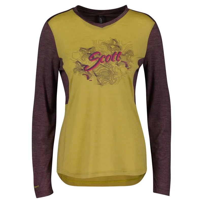 Scott Defined Merino LS (Zelená) - Dámské třičko Endorphin Republic Finální Výprodej