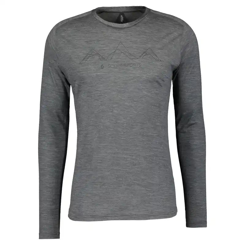 Scott Defined Merino LS (Šedá) - Pánské tričko Endorphin Republic Speciální Cena