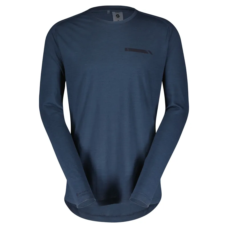 Scott Defined Merino LS (Modrá) - Pánské triko s dlouhým rukávem Endorphin Republic Odeslání Ihned