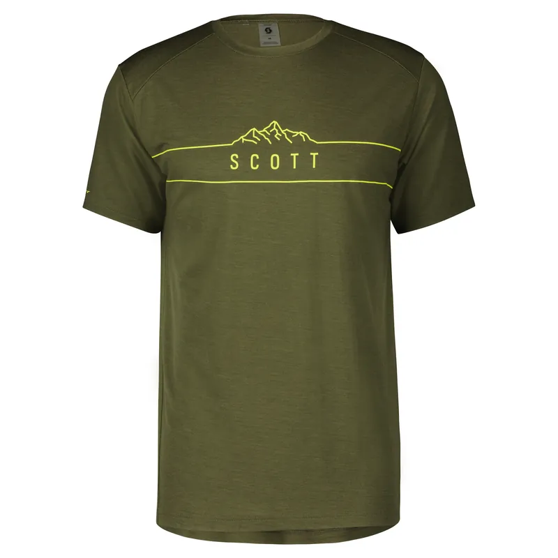 Scott Defined Merino SS (Olivová) - Pánské triko s krátkým rukávem Endorphin Republic Akce