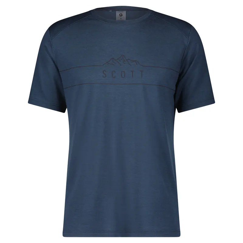 Must-Have Scott Defined Merino SS (Modrá) - Pánské triko s krátkým rukávem Endorphin Republic