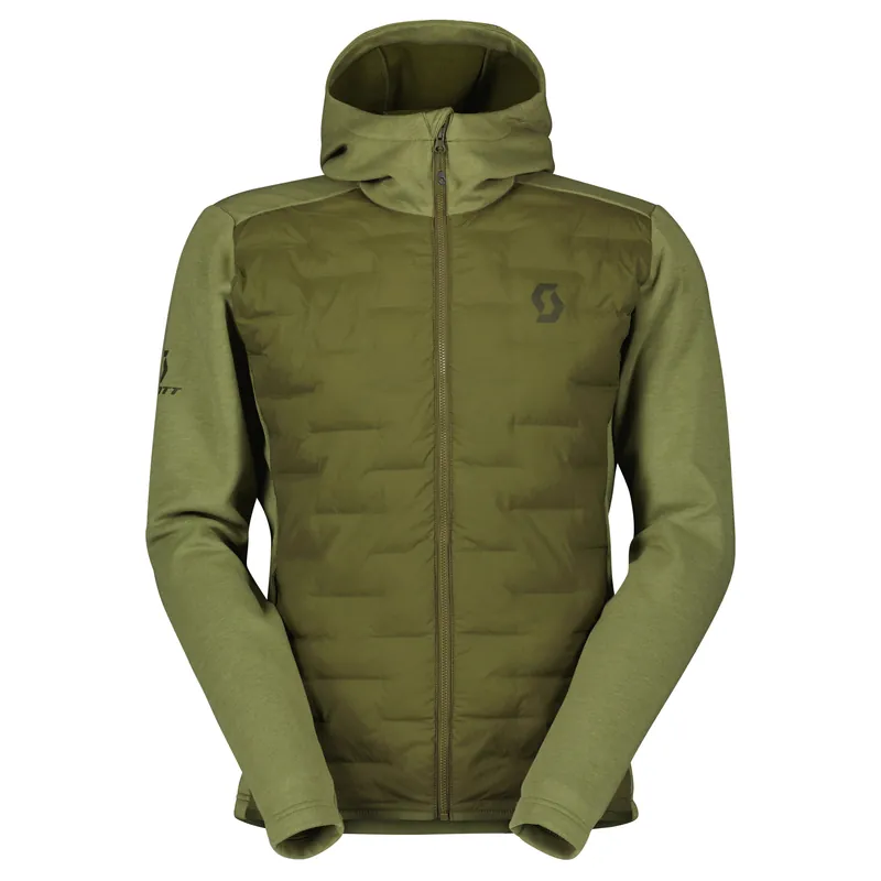 Scott Defined Warm Hybrid (Olivová) - Pánská mikina s kapucí Endorphin Republic Koupit Online
