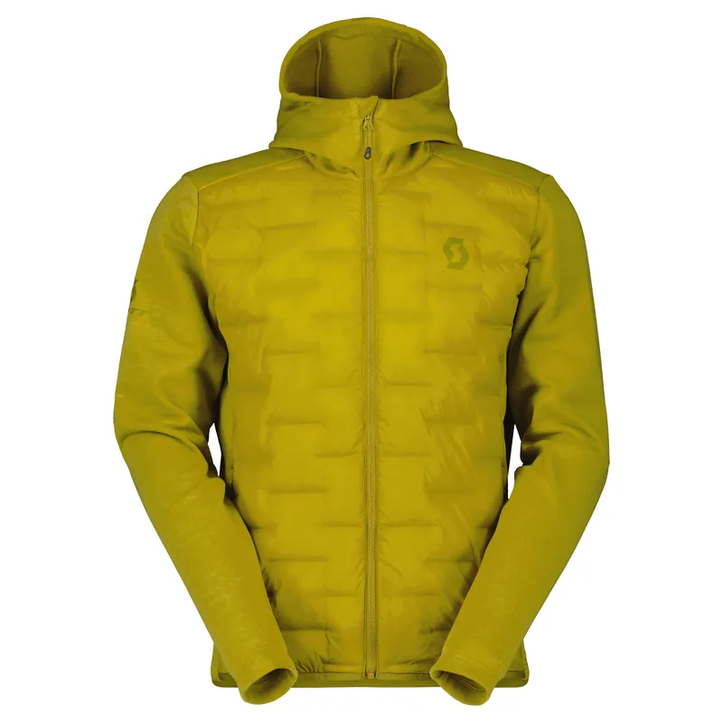 Aktuální Scott Defined Warm Hybrid (Zelená) - Pánská mikina s kapucí Endorphin Republic