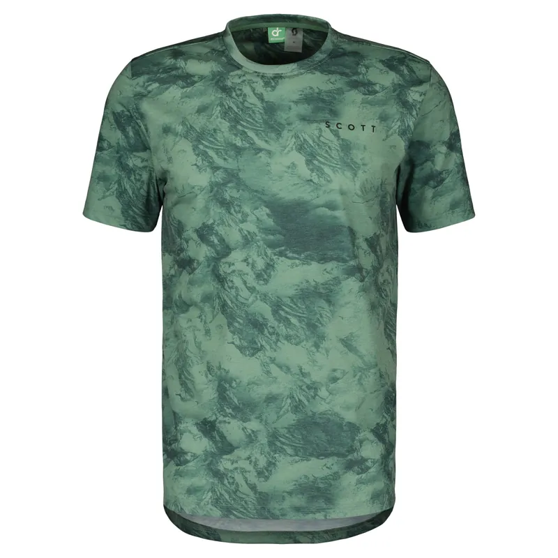 Ověřený Scott DRI Tie Dye (Zelená) - Pánské tričko Endorphin Republic