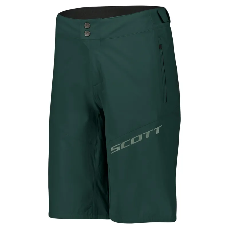 Scott Endurance ls/fit w/pad (Zelená) - Pánské cyklistické šortky Endorphin Republic Zlevněný