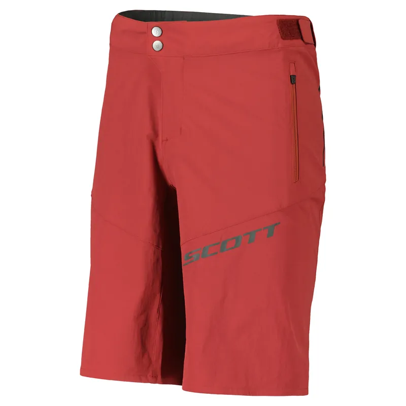 Sleva Scott Endurance ls/fit w/pad (Červená) - Pánské cyklistické šortky Endorphin Republic