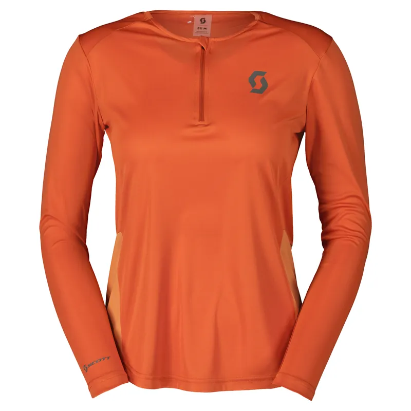 Scott Endurance Tech LS (Oranžová) - Dámské běžecké tričko s dlouhým rukávem Endorphin Republic Akční Nabídka
