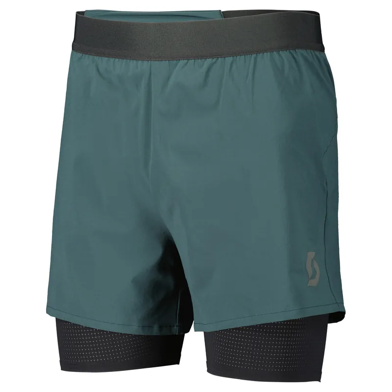 Scott Endurance Tech (Zelená) - Pánské běžecké hybridní šortky Endorphin Republic Koupit Online