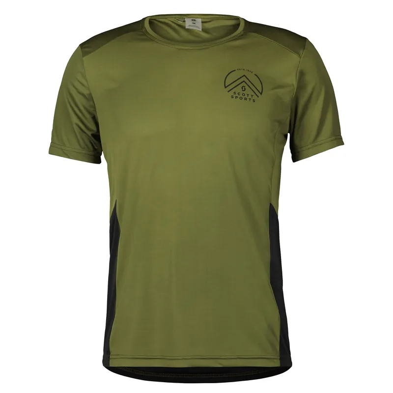 Koupit Online Scott Endurance Tech SS (Zelená) - Pánské běžecké tričko s krátkým rukávem Endorphin Republic