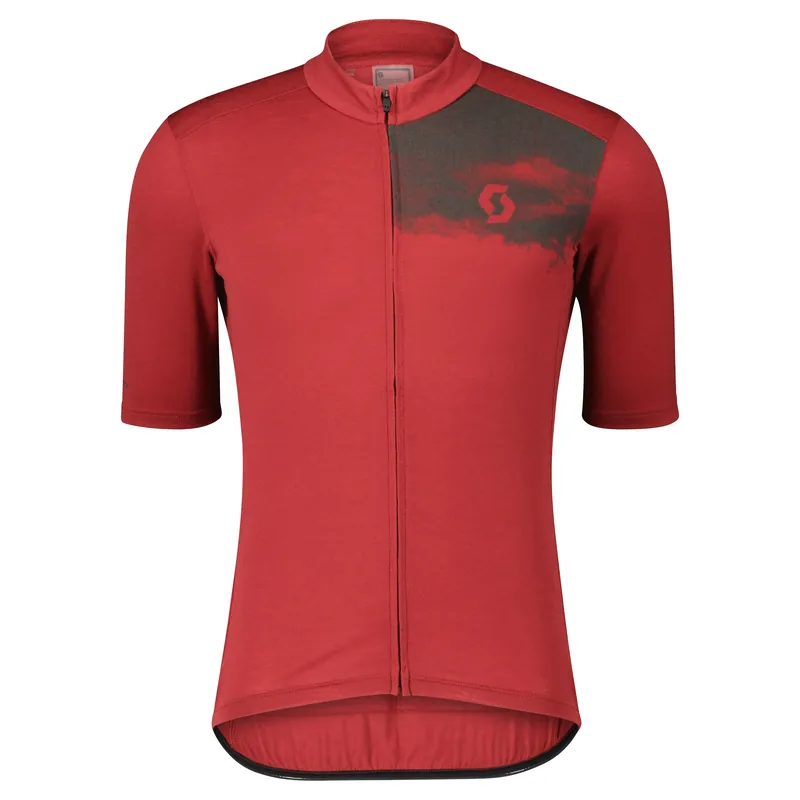 Scott Gravel Merino SS (Červená) - Pánský cyklistický dres Endorphin Republic Koupit Online