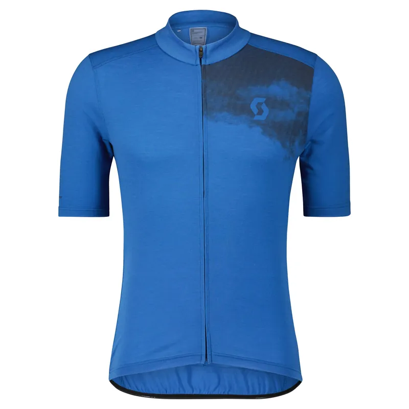 Ověřený Scott Gravel Merino SS (Modrá) - Pánský cyklistický dres Endorphin Republic