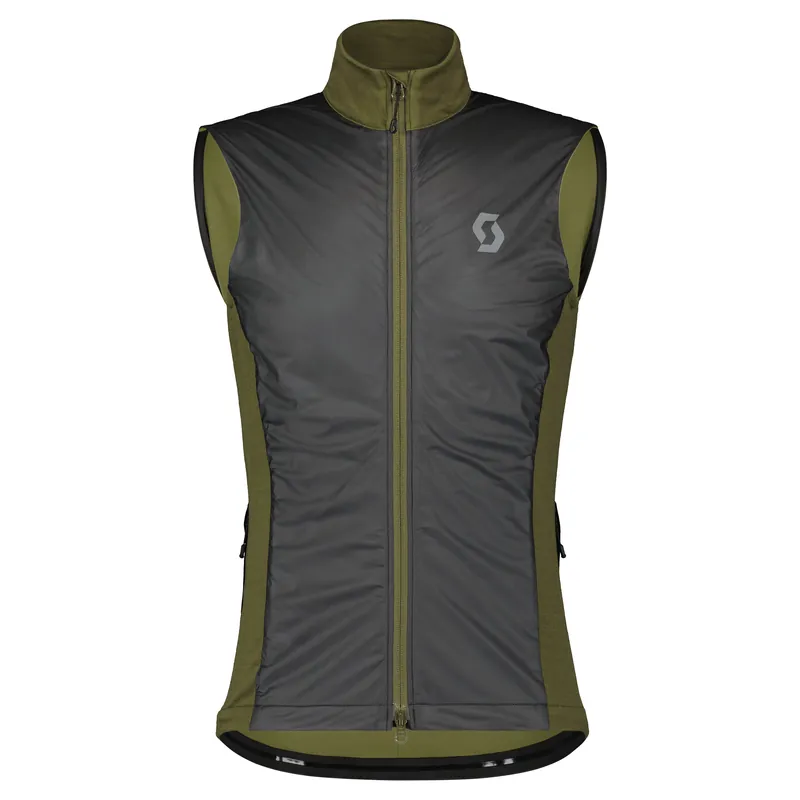 Akční Nabídka Scott Vest Gravel Warm Merino (Zelená) - Pánská zimní cyklistická vesta Endorphin Republic