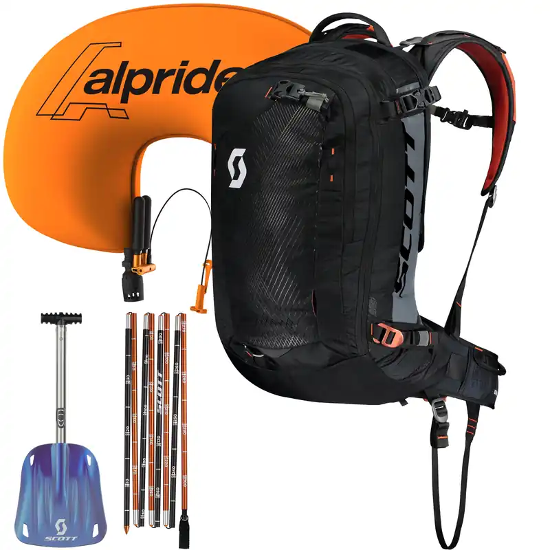 Must-Have SCOTT pack Guide AP 30 sada (Černá) - Lavinový batoh s airbagem Endorphin Republic