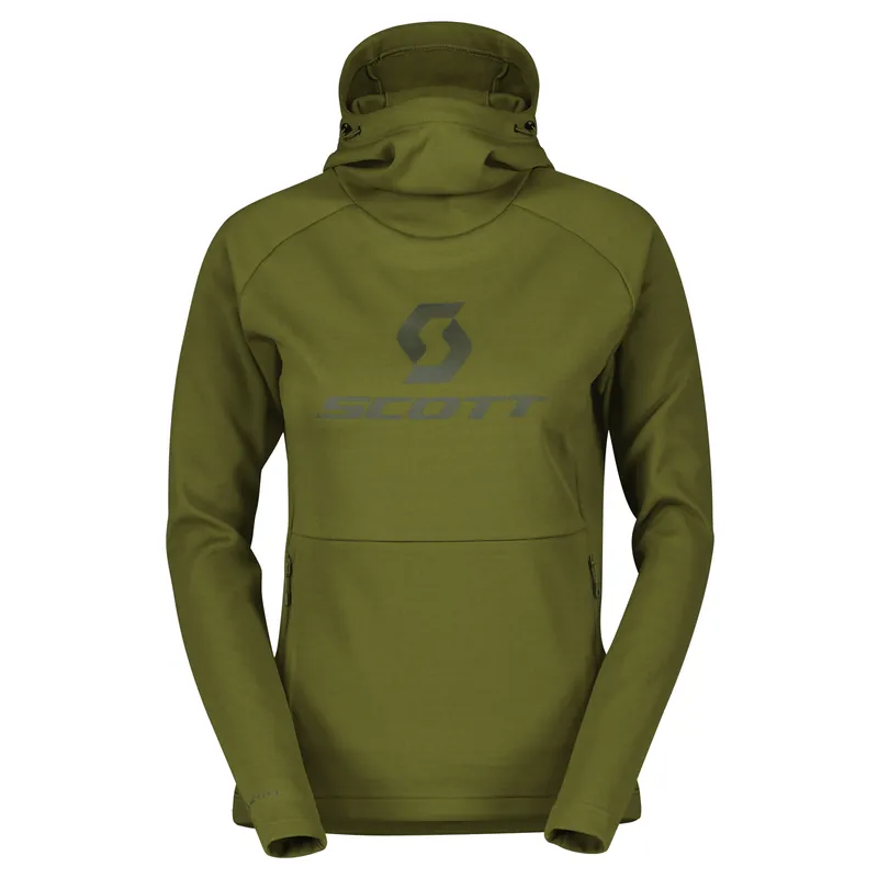 Scott Hoody Defined Mid (Olivová) - Dámská mikina s kapucí Endorphin Republic Levný