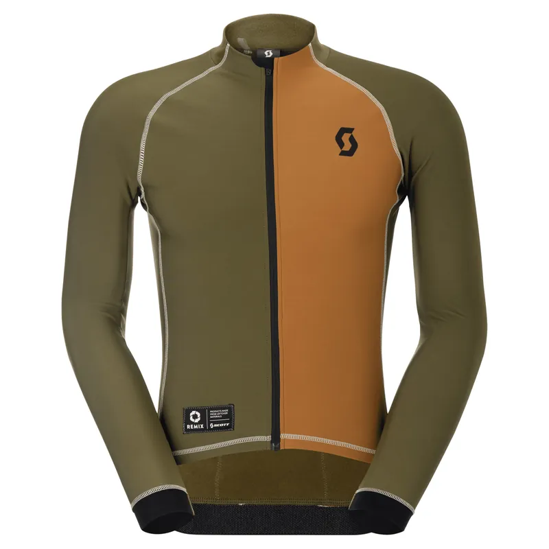 Expresní Doručení Scott RC Pro Warm LS-Remix (Tmavě červená) - Pánský cyklistický dres Endorphin Republic