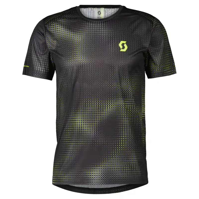 Originální Scott RC Run SS (Černá) - Pánské běžecké tričko s krátkým rukávem Endorphin Republic