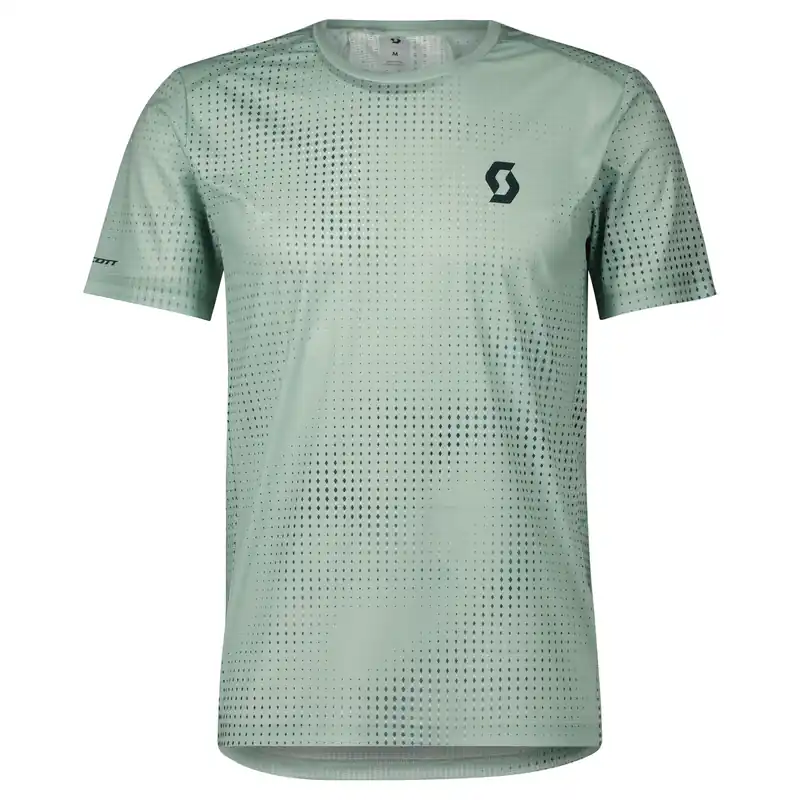 Oblíbený Scott RC Run SS (Zelená) - Pánské běžecké tričko s krátkým rukávem Endorphin Republic