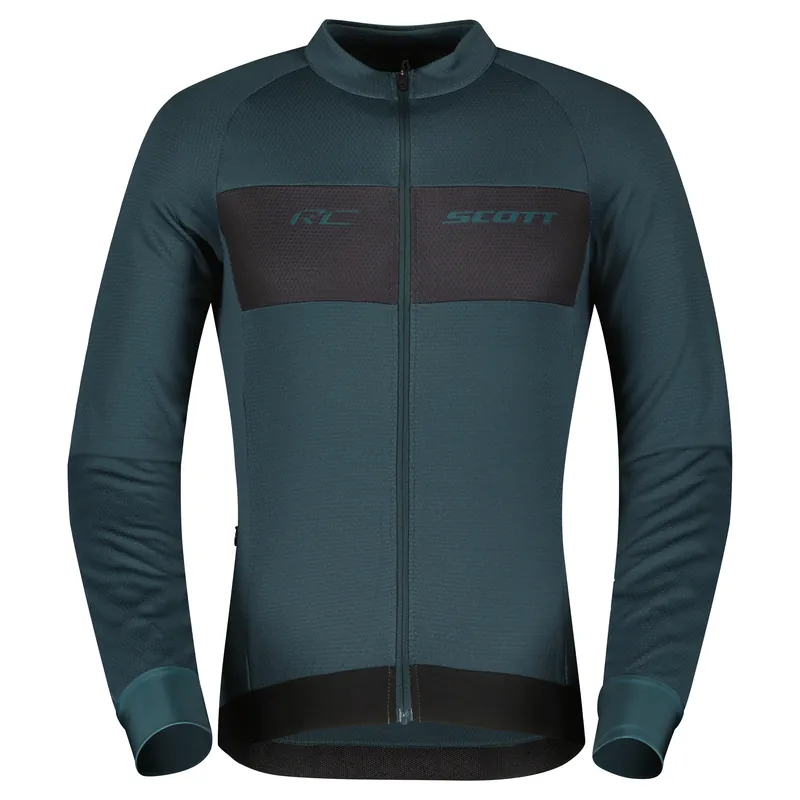 Scott Shirt RC Warm l/s (Zelená) - Pánské cyklistické tričko Endorphin Republic Expresní Doručení