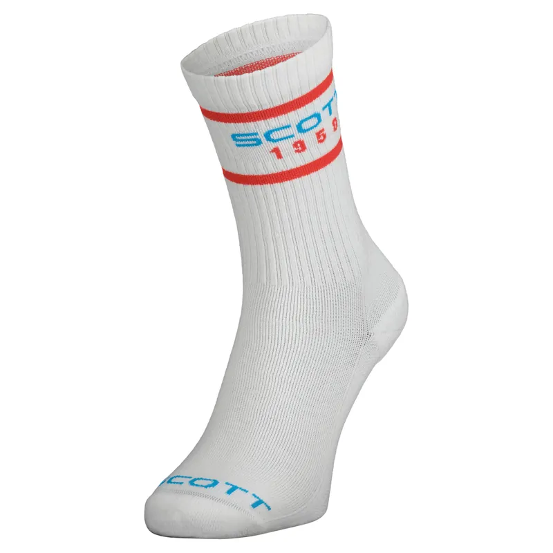 Scott Retro Casual Crew (Bílá) - Běžecké ponožky Endorphin Republic Vysoce Kvalitní