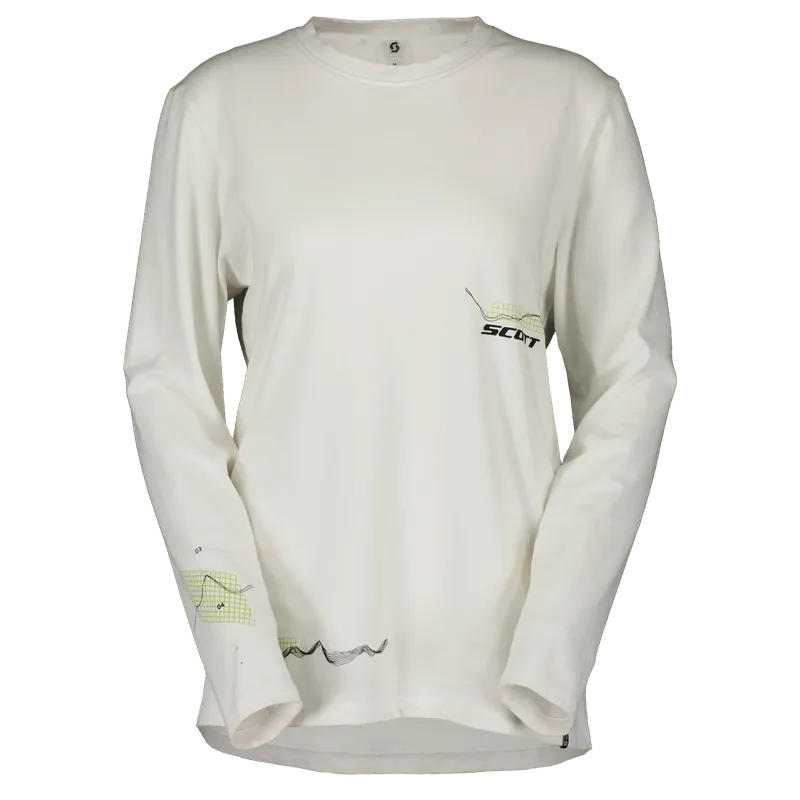 Must-Have SCOTT S.E.A Graphic LS (Bílá) - Bavlněné triko s dlouhým rukávem Endorphin Republic