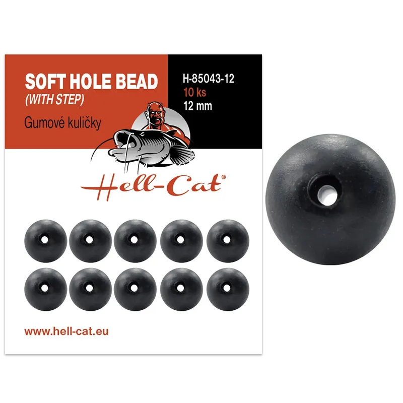 Bezpečná Platba Hell-Cat Gumové kuličky Soft Hole Bead (with step) 10ks